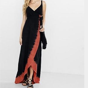 Express | Tie Front Wrap Maxi Dress